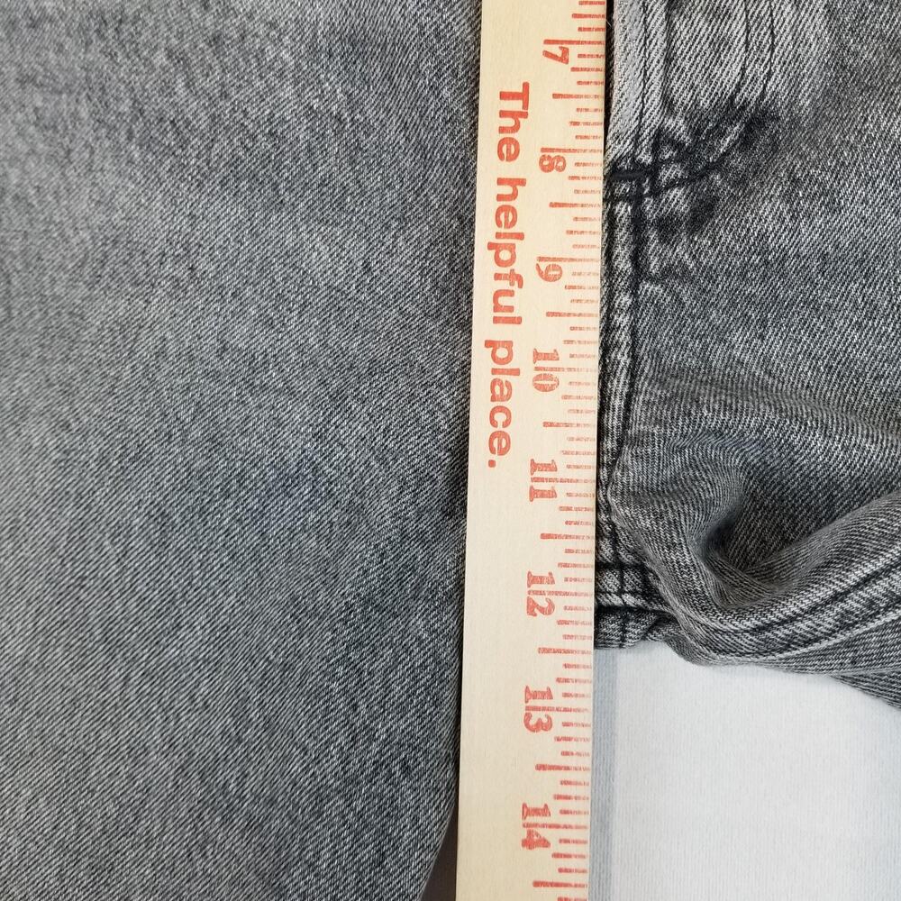 AGOLDE 90s Crop Jeans Womens 27 Gray High Rise Straight Raw Hem Organic - Picture 9 of 11